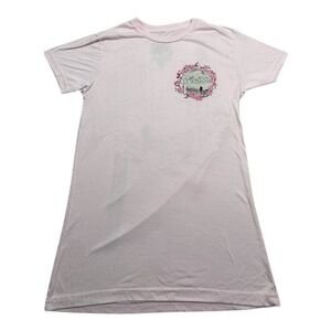 Fresh Laundry Pink Graphic Shirt Mount Fuji Cherry Blossom Japanese Style Size S